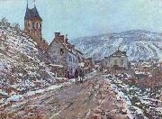 Claude Monet, Street near Vetheuil in Winter